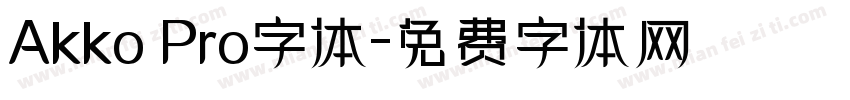 Akko Pro字体字体转换